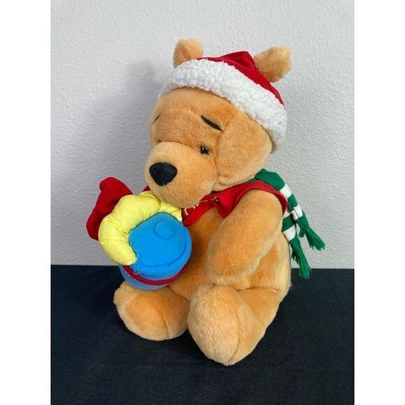 Disney Winnie the Pooh‎ Plush 19" Christmas Holiday Edition Stuffed Animal Toy - Picture 4 of 11
